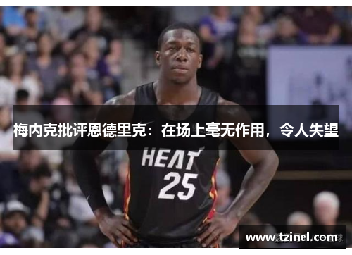 梅内克批评恩德里克：在场上毫无作用，令人失望